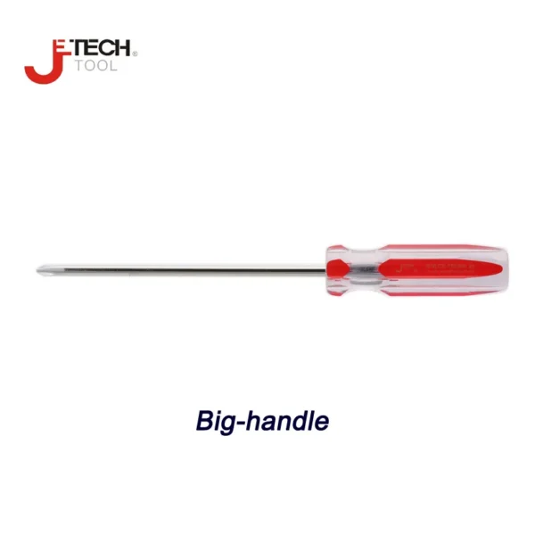 Jetech Destornillador de Precisión Phillips con Mango Grande - Tamaños Corto, Estándar y Largo (3.3mm/4.7mm en Longitudes de 50mm a 200mm)