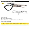 Stanley Juego de Alicates de Bloqueo: Soldadura, Metal, C-Clamp, y Cadena de Corte para Tubos - Imagen 5