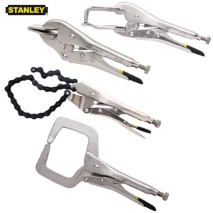 Stanley Juego de Alicates de Bloqueo: Soldadura, Metal, C-Clamp, y Cadena de Corte para Tubos