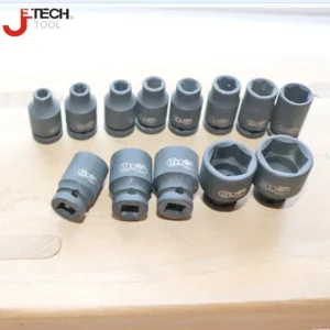 Jetech Juego de 13 Piezas de Sockets de Impacto 1/4"