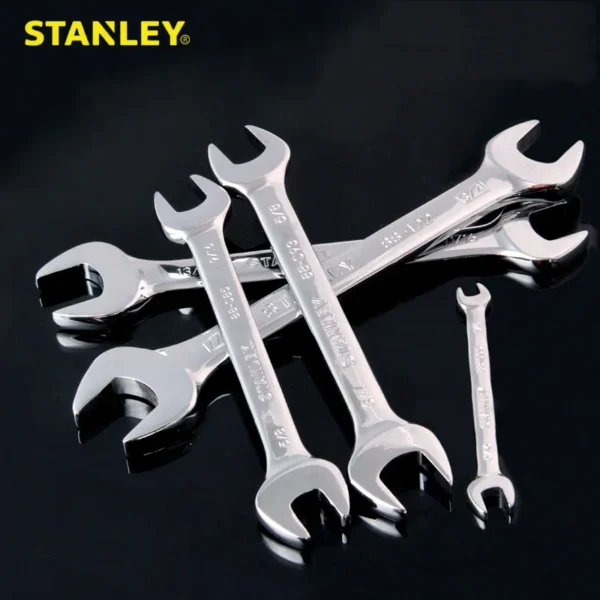 Llave Combinada STANLEY de Pulgadas - Abierta y Estrella Doble