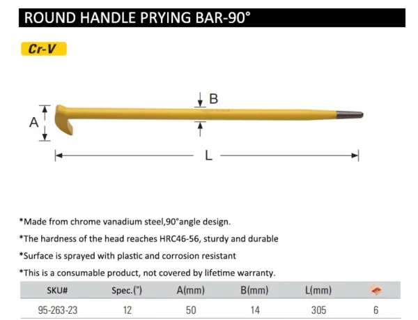 Barra de Palanca Curvada STANLEY - 12", 16", 24" - Imagen 12