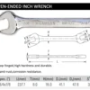 Llave Combinada STANLEY de Pulgadas - Abierta y Estrella Doble - Imagen 11