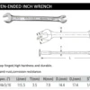Llave Combinada STANLEY de Pulgadas - Abierta y Estrella Doble - Imagen 7