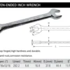 Llave Combinada STANLEY de Pulgadas - Abierta y Estrella Doble - Imagen 12