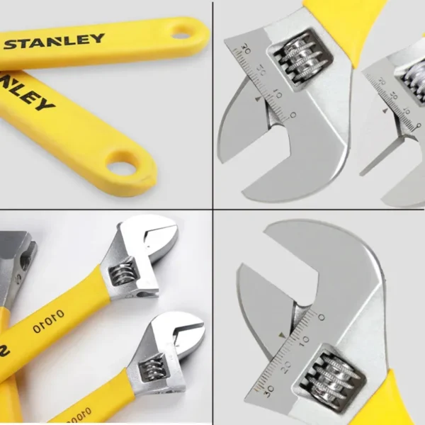 Llave Ajustable STANLEY - Mini y Grande, Tamaños de 4" a 18" - Imagen 8