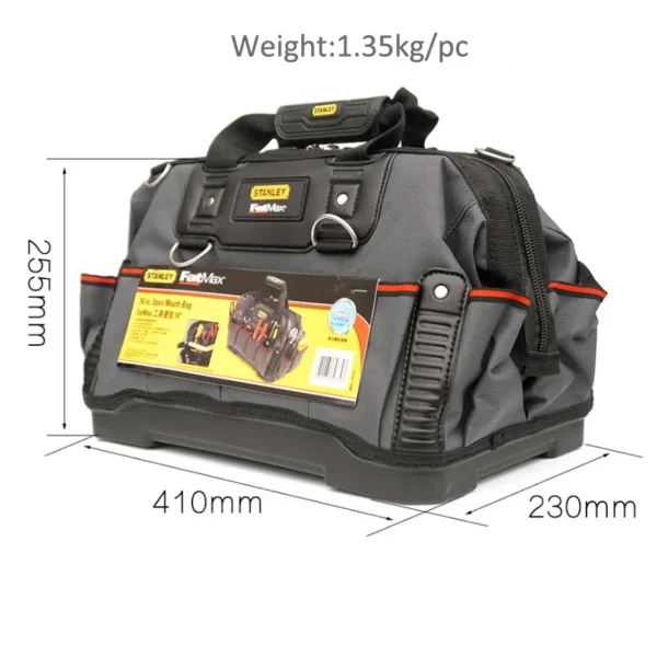 Bolsa de Herramientas STANLEY FatMax 16" con Correa Ajustable y Base Rígida - 18 Compartimientos - Imagen 12