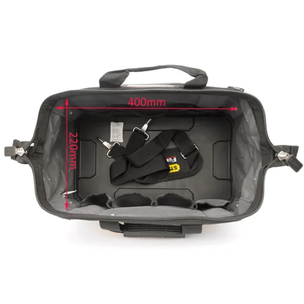 Bolsa de Herramientas STANLEY FatMax 16" con Correa Ajustable y Base Rígida - 18 Compartimientos - Imagen 9