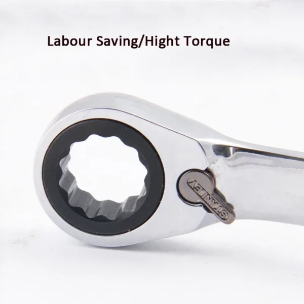 Llave de Carraca Reversible Métrica STANLEY 8mm-19mm - Imagen 3