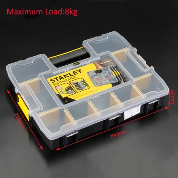 Organizador de Herramientas STANLEY con Divisores Removibles - Caja de Almacenamiento para Pequeñas Piezas - Imagen 2
