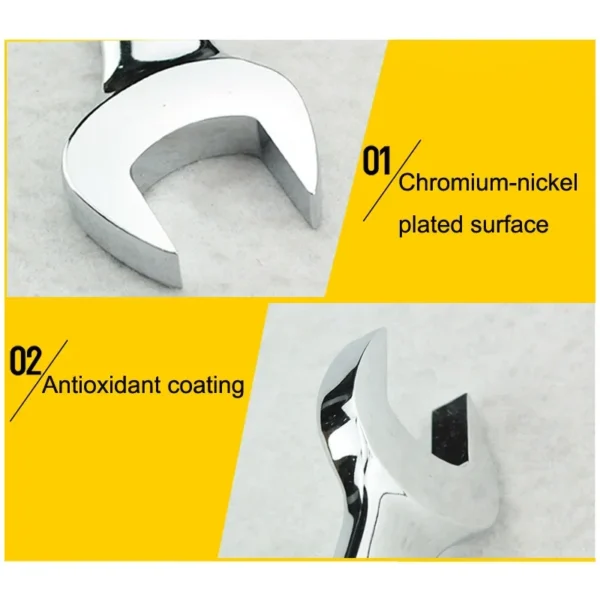 Llave Combinada STANLEY de Pulgadas - Abierta y Estrella Doble - Imagen 4