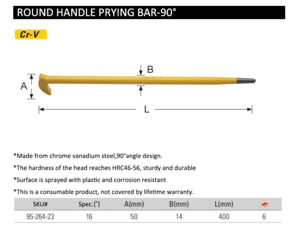 Barra de Palanca Curvada STANLEY - 12", 16", 24" - Imagen 9