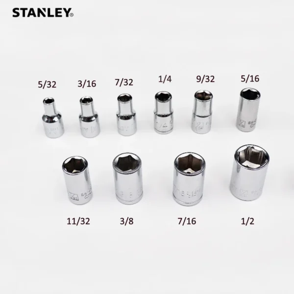 Dado Imperial STANLEY 1/4" - Tamaños de 5/32" a 1/2