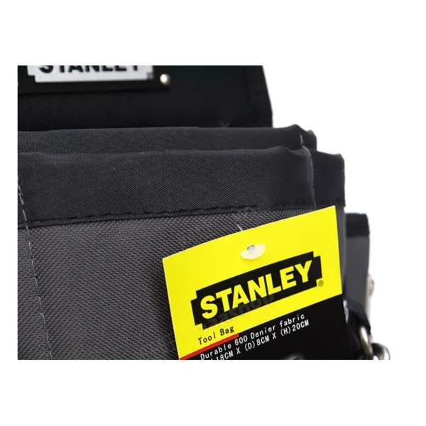 Bolsa de Herramientas de Cintura STANLEY - Tela Oxford 600D, Multicapa, Gris - Imagen 4