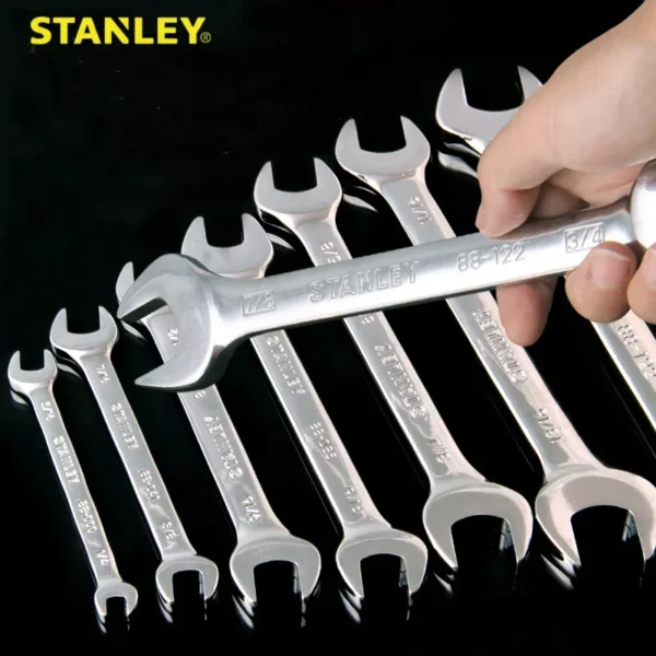 Llave Combinada STANLEY de Pulgadas - Abierta y Estrella Doble - Imagen 2