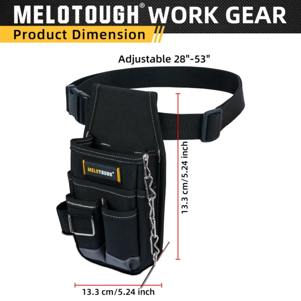 Pouch de Herramientas Compacto con Clip para Cinturón - Organizador Mini para Electricistas, Carpinteros y Obreros - Imagen 2