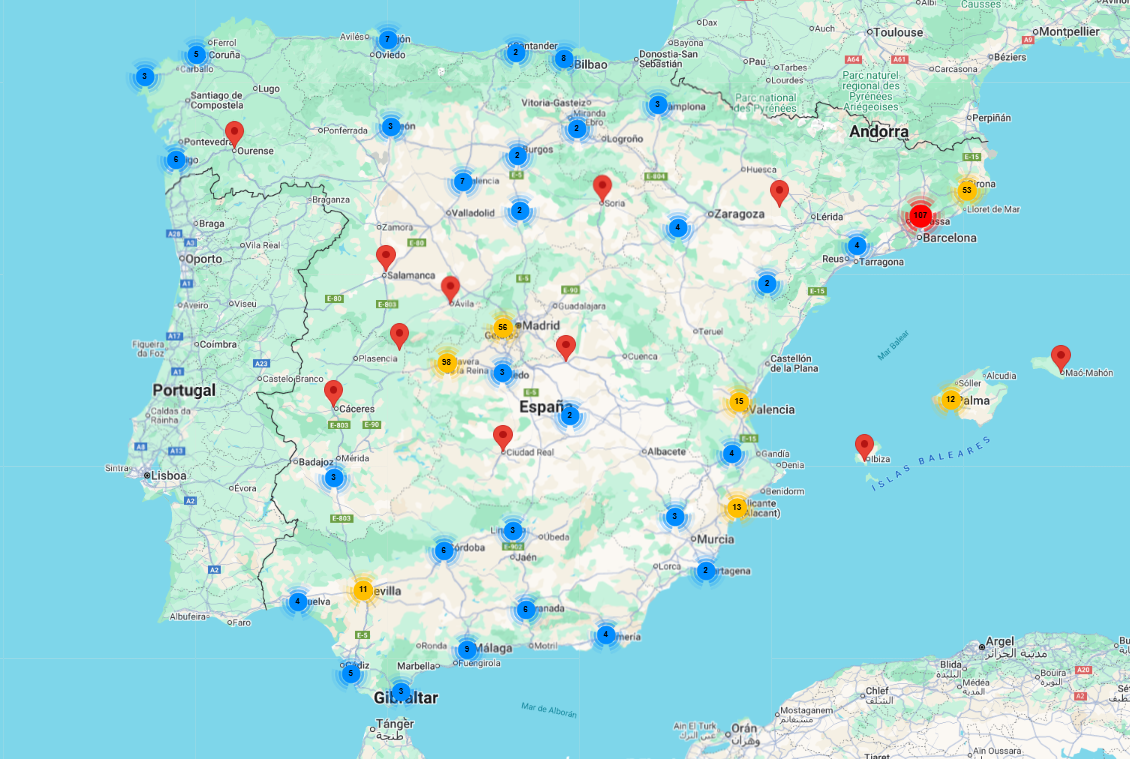 Mapa de servicios