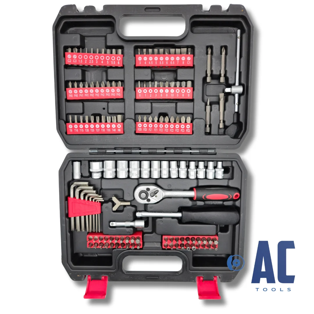 Maletín de Herramientas 131 Piezas – Carraca, Llaves de Vaso y Puntas 1/4” Compacto y Versátil - Imagen 2