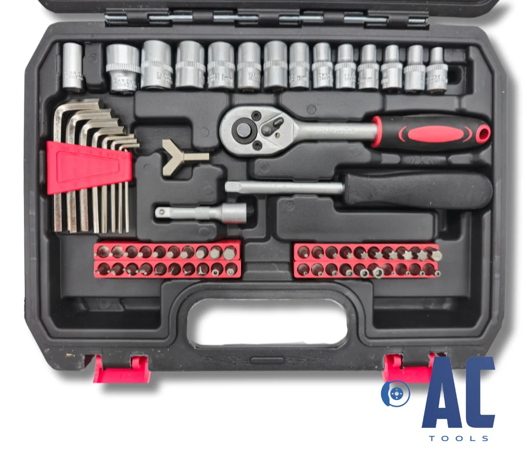 Maletín de Herramientas 131 Piezas – Carraca, Llaves de Vaso y Puntas 1/4” Compacto y Versátil - Imagen 5