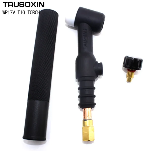 Antorcha TIG WP17/WP17F/WP17V – Cabezal con Válvula de Gas y Enfriamiento por Aire para Soldadura por Arco Argón - Imagen 3