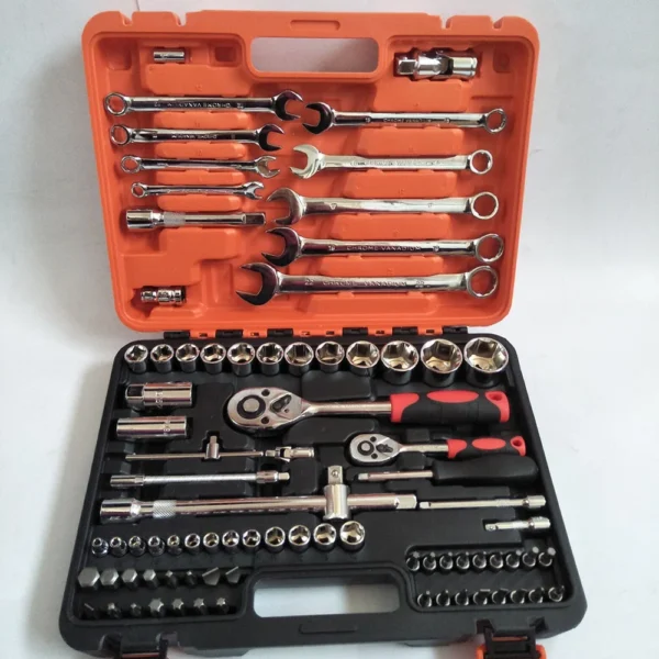 Juego de Herramientas de 82 Piezas en Acero Cromo-Vanadio – Kit de Reparación Automotriz con Llaves, Destornilladores y Herramientas de Chapa - Imagen 6