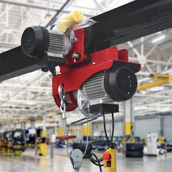 Mini Polipasto Eléctrico con Cable de Acero – 200 a 800 kg, con Carro de Traslado, para Construcción e Industria - Imagen 2