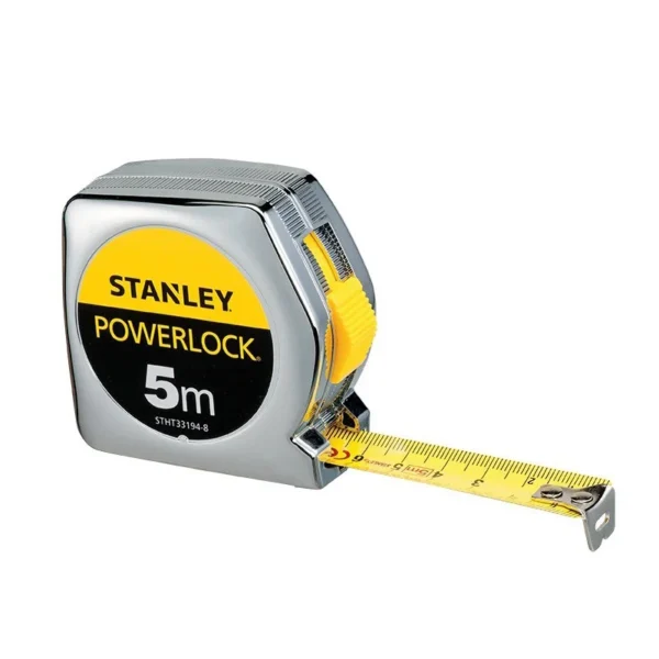 Cinta Métrica Stanley POWERLOCK STHT33158-8-23 – Doble Escala Métrica/Pulgadas, 3m, 5m, 8m - Imagen 3