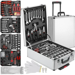 Juego de Herramientas 799 Piezas con Maletín Trolley – Set Mecánico Completo para Reparaciones y Uso Doméstico