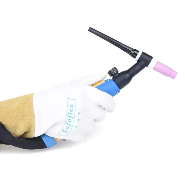Guantes TIG de Soldadura 34 cm – Palma de Piel de Cabra y Puño de Cuero Vacuno - Imagen 2