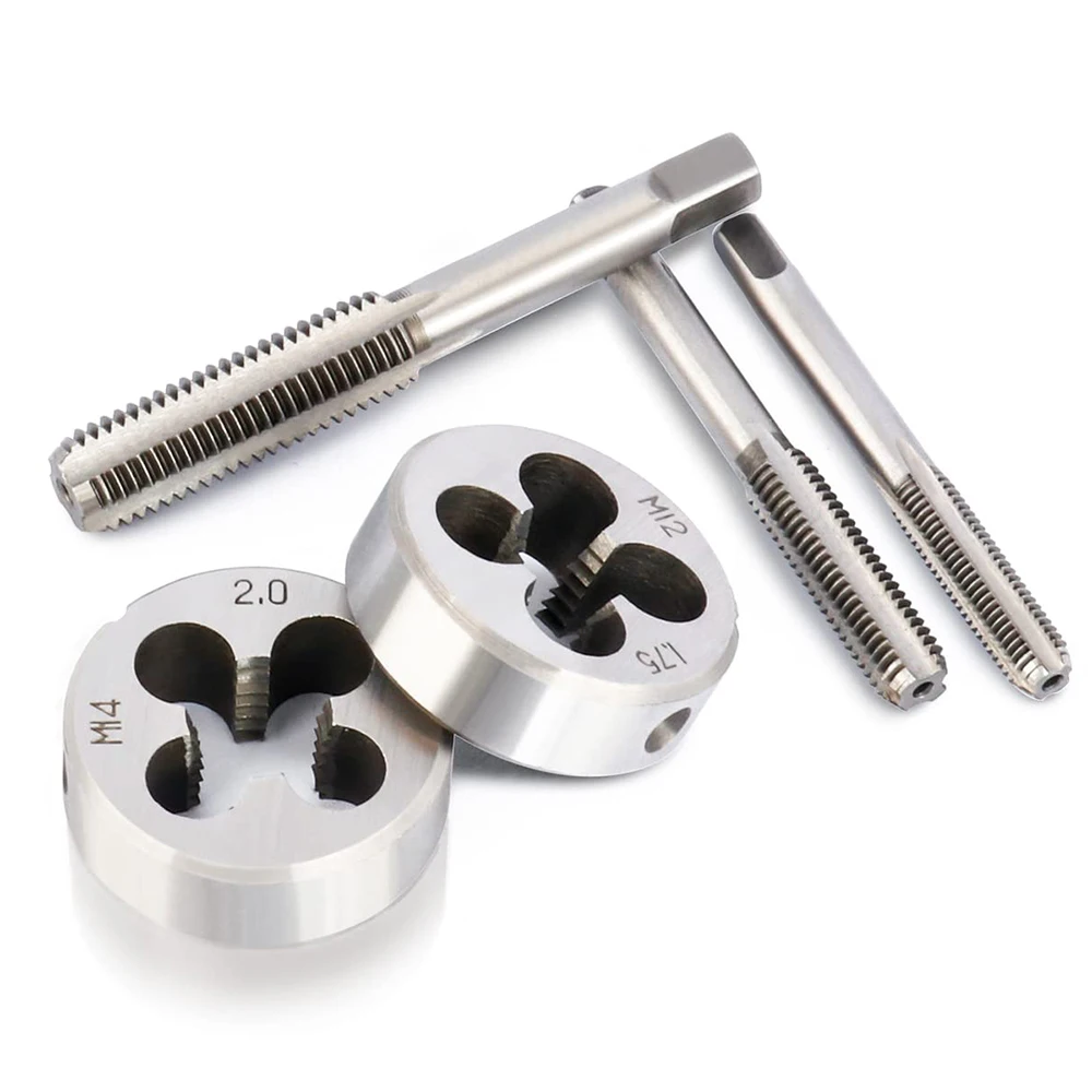 Podofo Juego de Terrajas y Machos de Rosca 110 Piezas – Métrico y Estándar, Acero Titanio, con Llaves y Maletín - Imagen 4