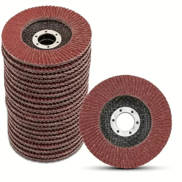 Disco de Láminas Abrasivo 4.5" (115 mm) – Granos 40, 60, 80 y 120 para Lijado y Desbaste en Metal y Madera