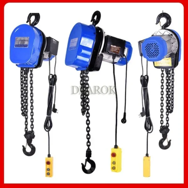 Polipasto Eléctrico de Cadena 220V – 1T, Altura de Izado 3 a 6 m, 1500W, para Construcción y Taller - Imagen 3