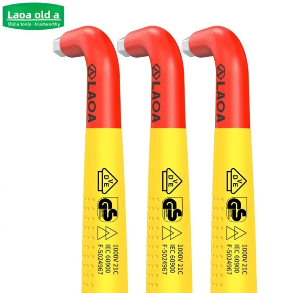 Juego de Llaves Hexagonales Aisladas 1000V – Certificación VDE, Acero Cromo-Vanadio, Multifuncionales con Mango Antideslizante - Imagen 3