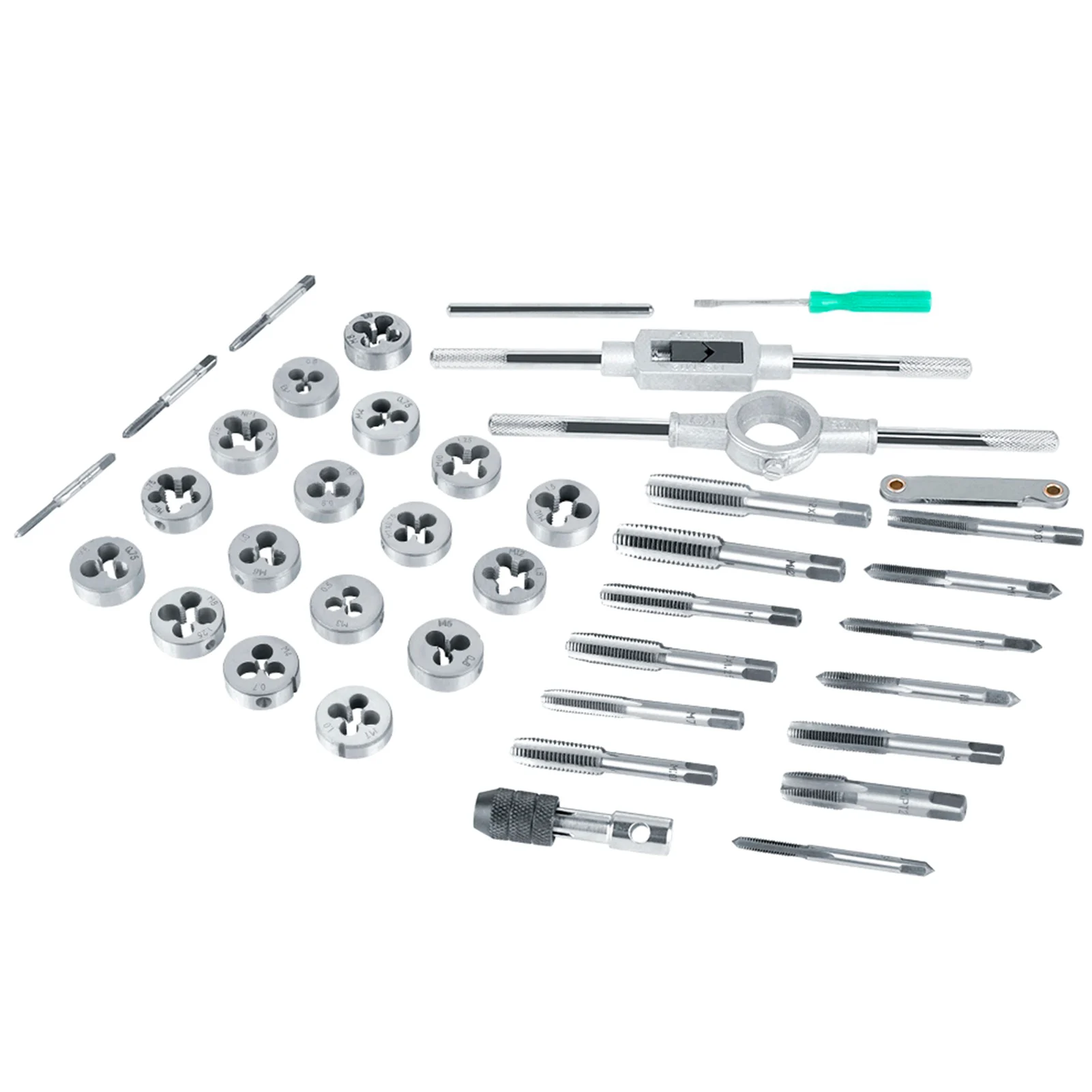 Juego de Terrajas y Machos de Rosca 40 Piezas M3-M12 con Llaves y Galga de Roscas – DOACT - Imagen 2