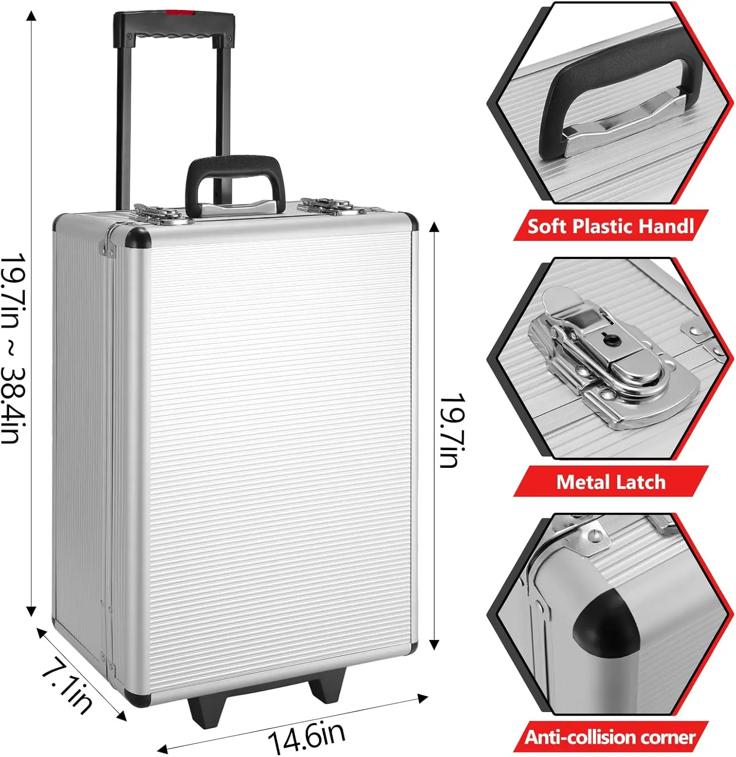 Juego de Herramientas 799 Piezas con Maletín Trolley – Set Mecánico Completo para Reparaciones y Uso Doméstico - Imagen 4