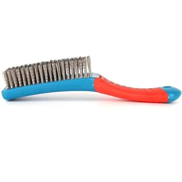Cepillo de Alambre de Acero Inoxidable con Mango de Plástico – Limpieza de Óxido, Soldadura y Pintura - Imagen 4