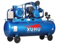 Compresor de Aire de Pistón 2 HP / 3 HP con Correa – Depósito 100 L, 0,6 m³/min para Uso Industrial