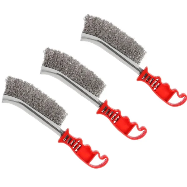 Cepillo de Alambre de Acero con Mango de Madera – Limpieza de Parrillas, Metal y Eliminación de Óxido
