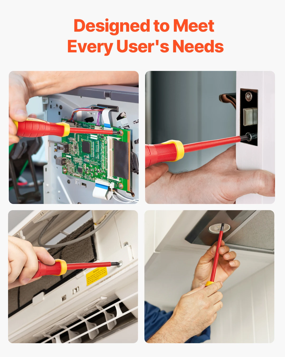 SucceBuy Juego de Destornilladores Aislados 1000V Profesional – 11 Piezas con Punta Magnética y Comprobador de Voltaje - Imagen 6