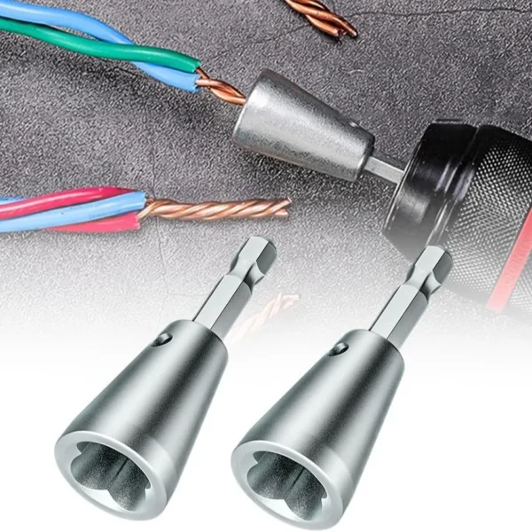 Herramienta Rápida para Trenzado de Cables – Adaptador para Taladro Eléctrico en Acero de Alta Resistencia