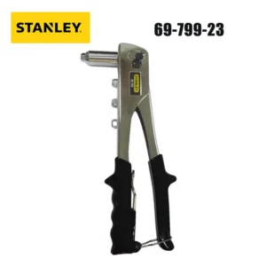 Remachadora Manual Stanley 69-799-23 – Doble Mango, Ahorro de Esfuerzo, con 4 Boquillas