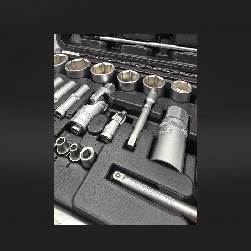 Juego de Herramientas 74 Piezas – Set Profesional de Llaves de Vaso 1/4" y 1/2" para Reparación de Automóviles - Imagen 5