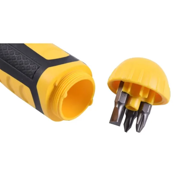 Stanley STHT68010-8-23 Ratchet Changeable Head Screwdriver Multifunctional Changeable Head Screwdriver Cross Slotted 11pcs - Imagen 3