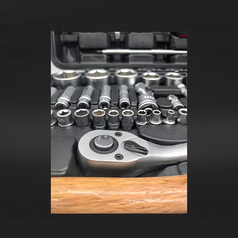 Juego de Herramientas 74 Piezas – Set Profesional de Llaves de Vaso 1/4" y 1/2" para Reparación de Automóviles - Imagen 4