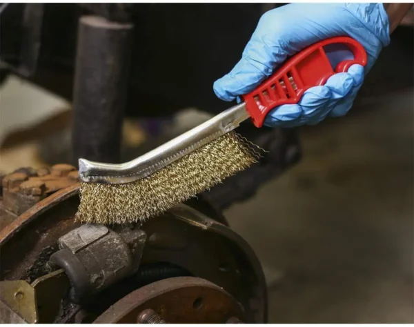 Cepillo de Alambre de Acero con Mango de Madera – Limpieza de Parrillas, Metal y Eliminación de Óxido - Imagen 3