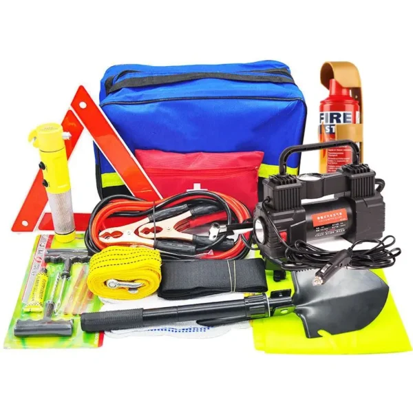Kit de Emergencia para Coche – Roadsides Assistance, Bolsa Nylon 600D, Completo para Seguridad Vial - Imagen 2