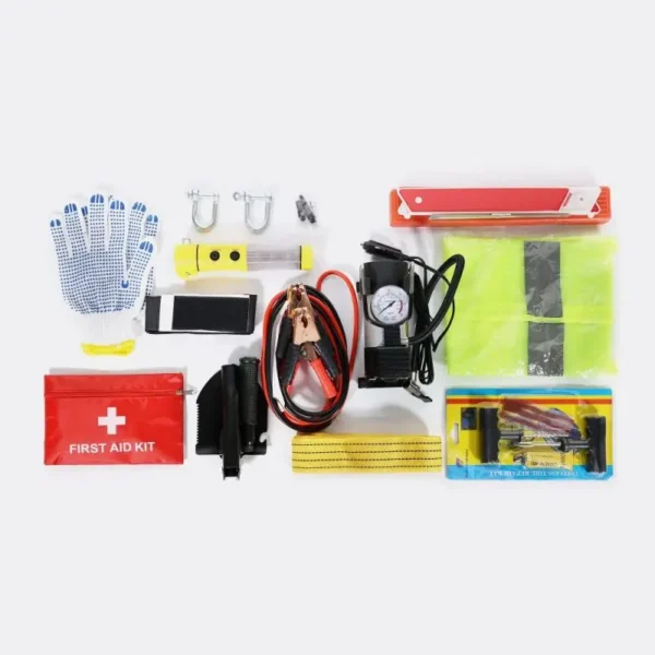 Kit de Emergencia para Coche – Roadsides Assistance, Bolsa Nylon 600D, Completo para Seguridad Vial - Imagen 4