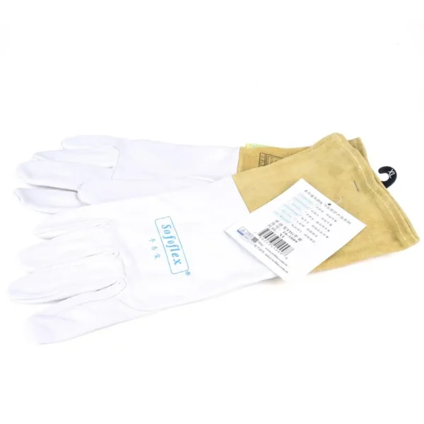 Guantes TIG de Soldadura 34 cm – Palma de Piel de Cabra y Puño de Cuero Vacuno - Imagen 6