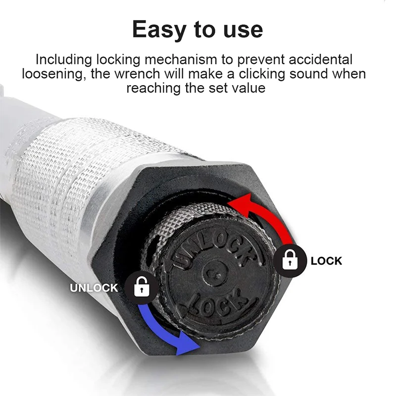 Llave Dinamométrica de 5–25 Nm con Liberación Rápida – Juego 11 Piezas 1/4” Carraca + Puntas para Reparación de Bicicletas y Automóviles - Imagen 6