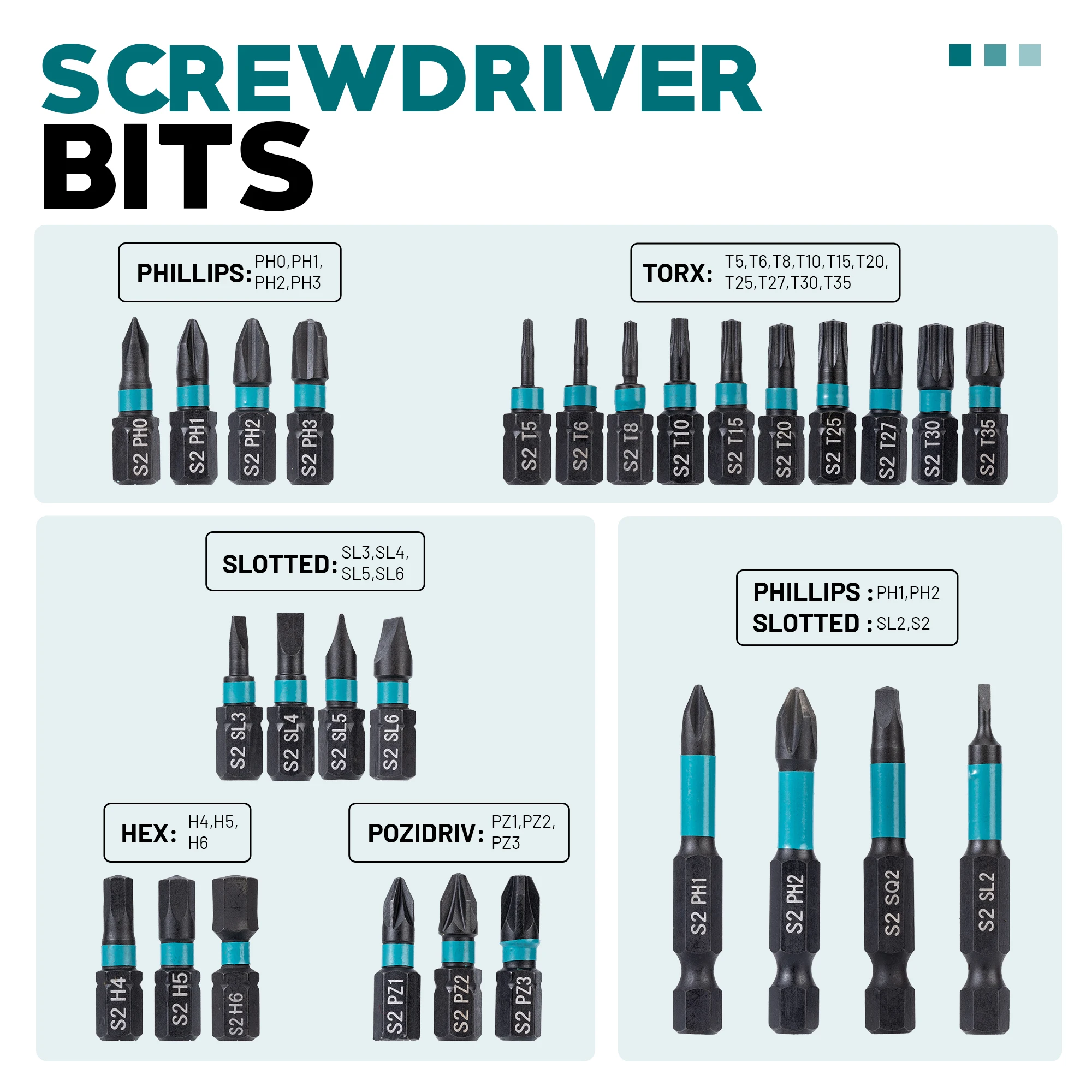 Juego de Puntas Magnéticas y Adaptadores LIBRATON 54 Piezas con Portabrocas Rápido - Imagen 2